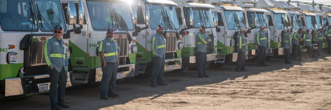 Drivers in Front of Trucks